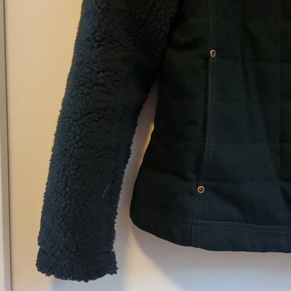 Pendleton salida canvas sherpa jacket (dark teal color) - Picture 3 of 13